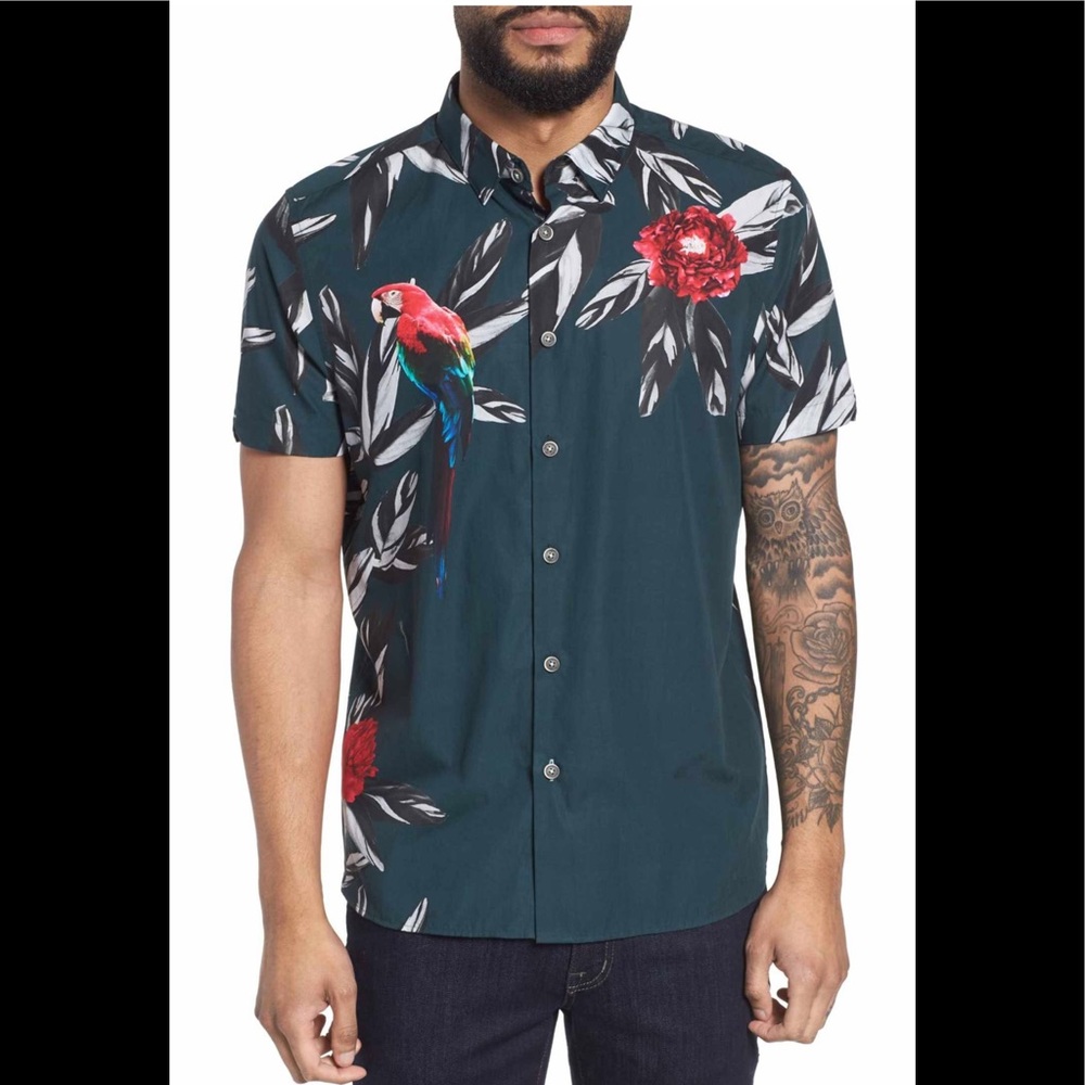 Ted Baker Parplas Parrot Shirt OFFERS WELCOME